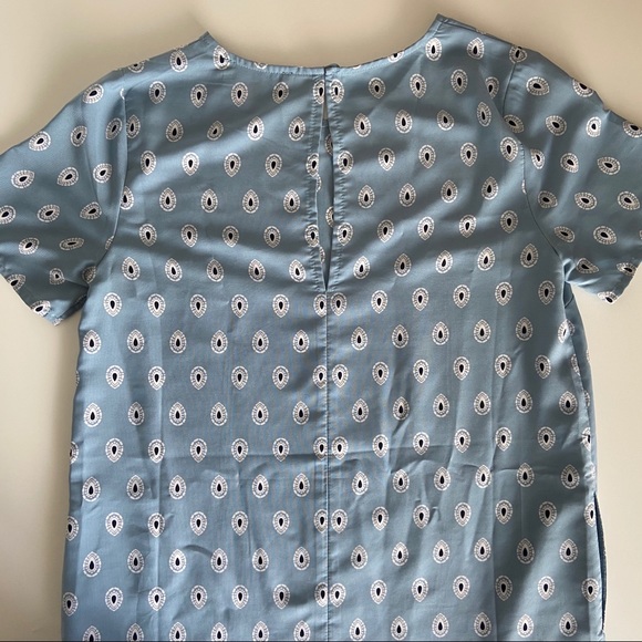 Lulus Secret Paradise Blue Print Shift Dress Sz XS - Picture 7 of 8